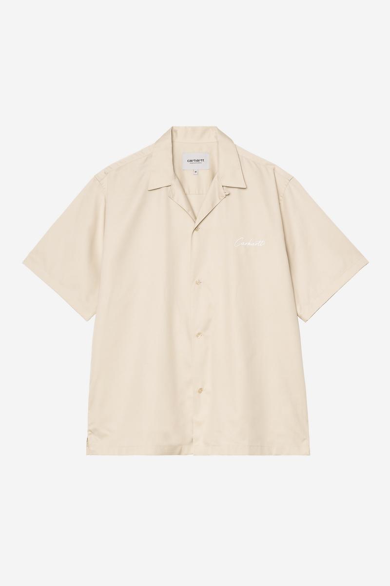 Carhartt S/S Delray Shirt - Stein / Weiß