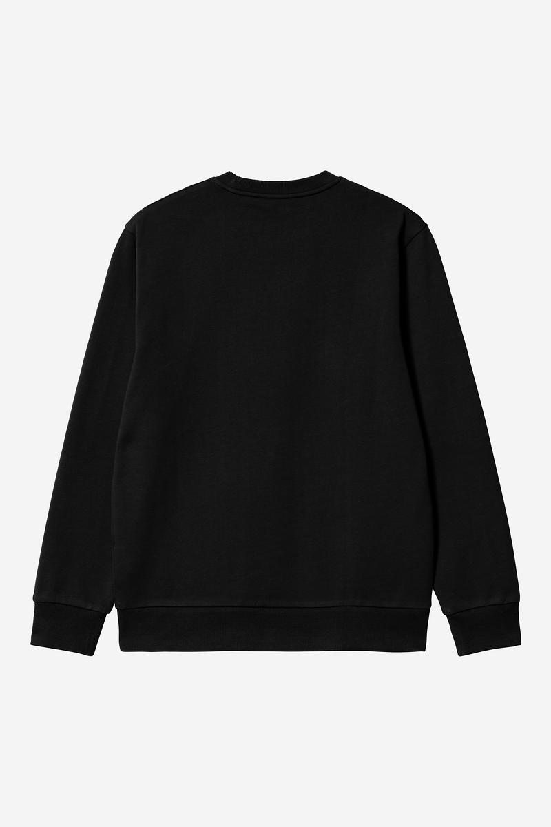 Carhartt Script Embroidery Sweatshirt - Schwarz / Weiß