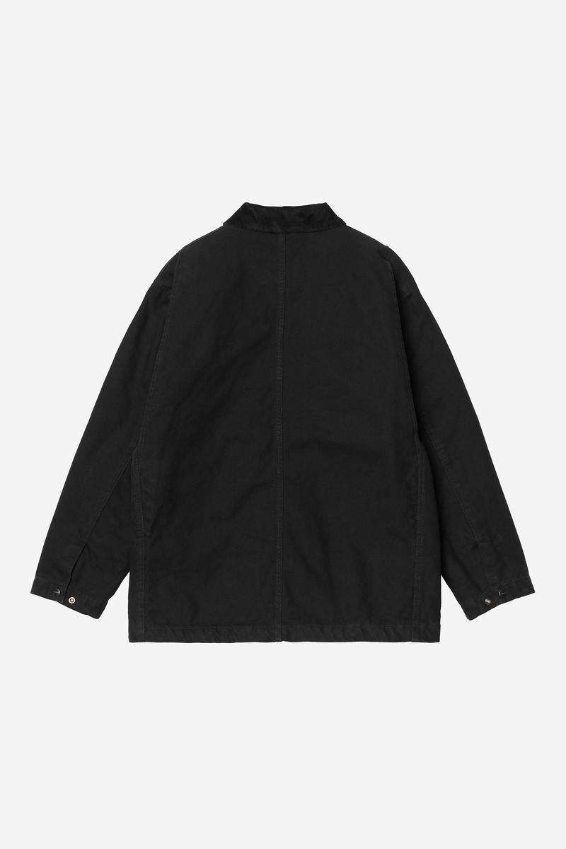 Carhartt Lander Coat - Schwarz / Schwarz, Stonewashed