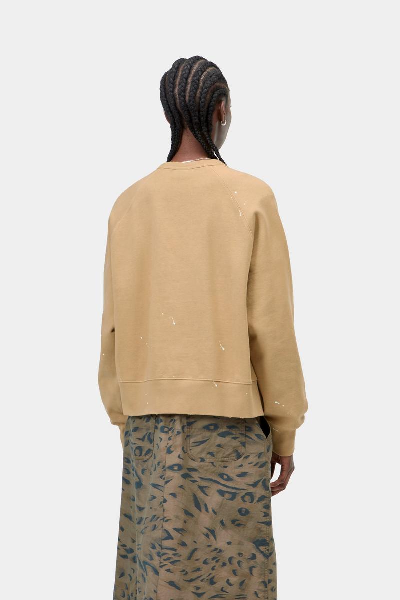 Carhartt Painter Sweatshirt - Dusty H Brown, Destroy Wash, Splatter