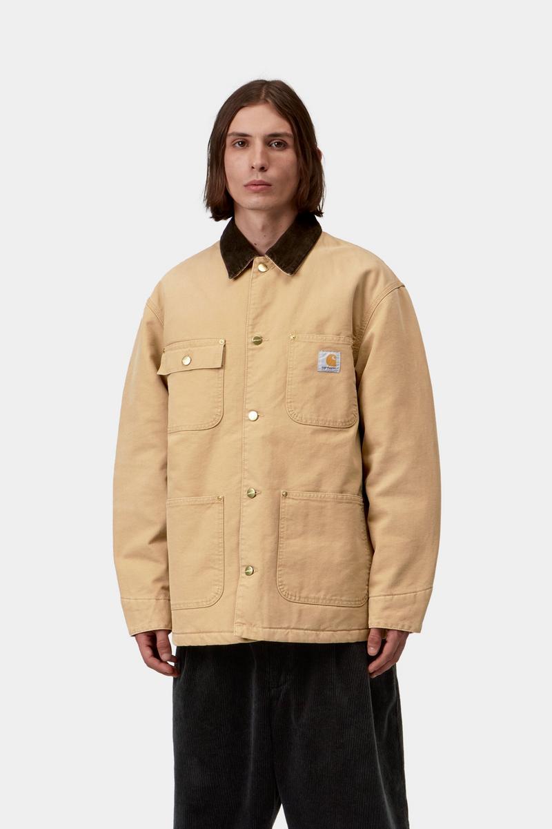 Carhartt OG Chore Coat - WIP Dusty H / Tobacco, Steinleinwand
