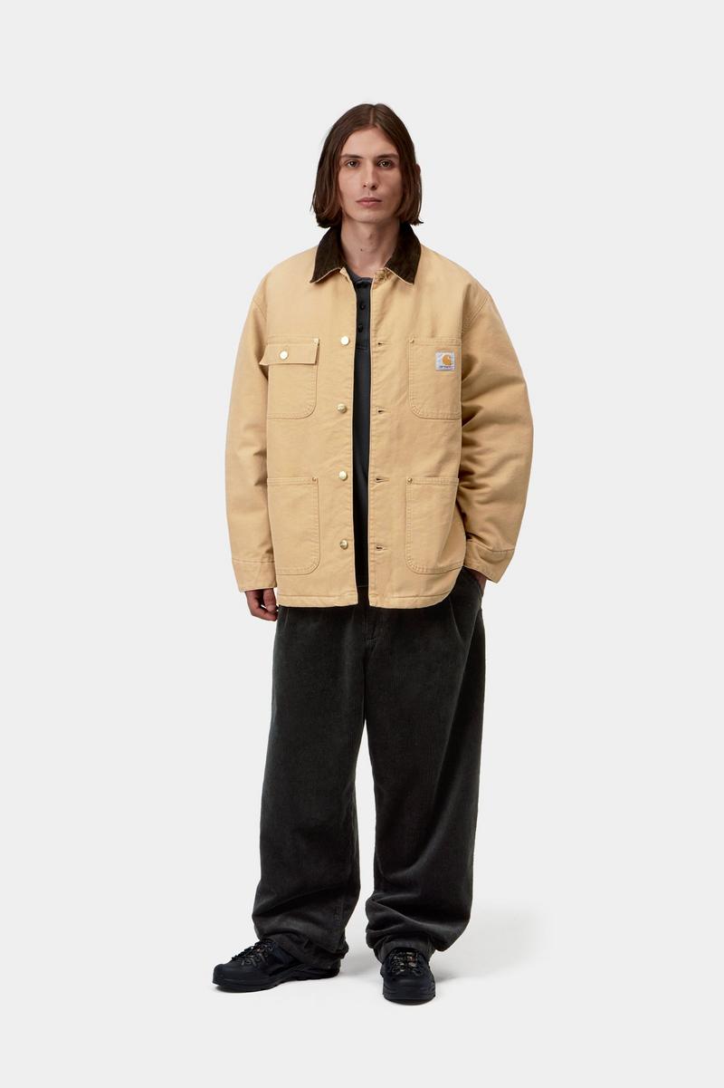 Carhartt OG Chore Coat - WIP Dusty H / Tobacco, Steinleinwand