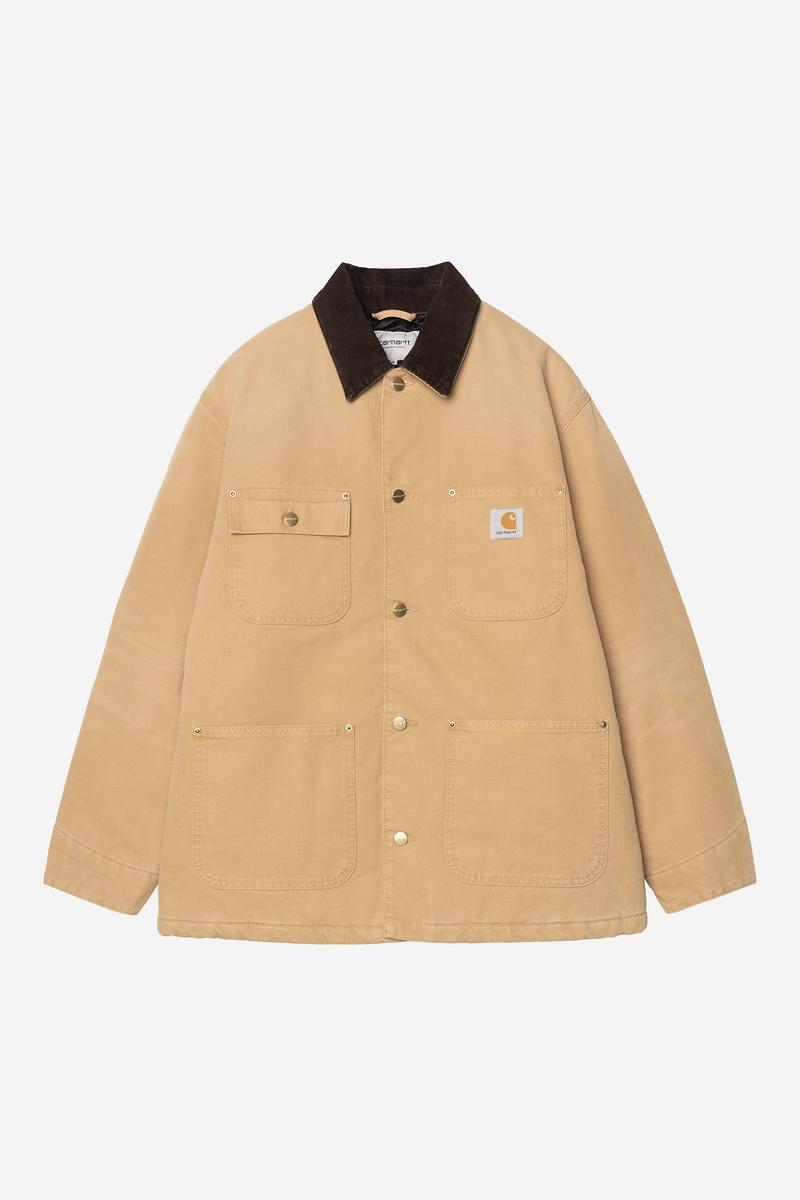 Carhartt OG Chore Coat - WIP Dusty H / Tobacco, Steinleinwand
