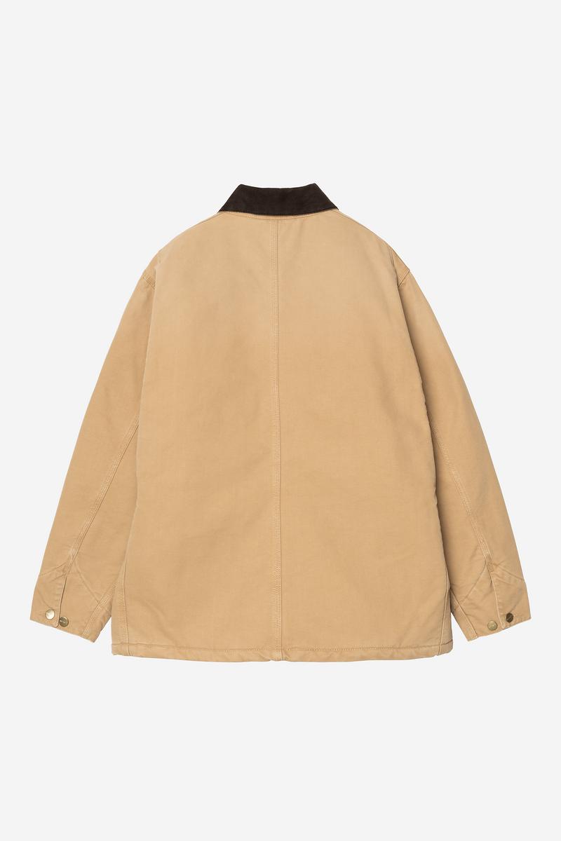 Carhartt OG Chore Coat - WIP Dusty H / Tobacco, Steinleinwand
