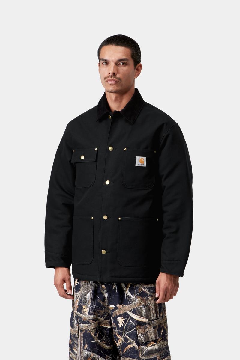 Carhartt OG Chore Coat - Schwarz / Schwarz, starr