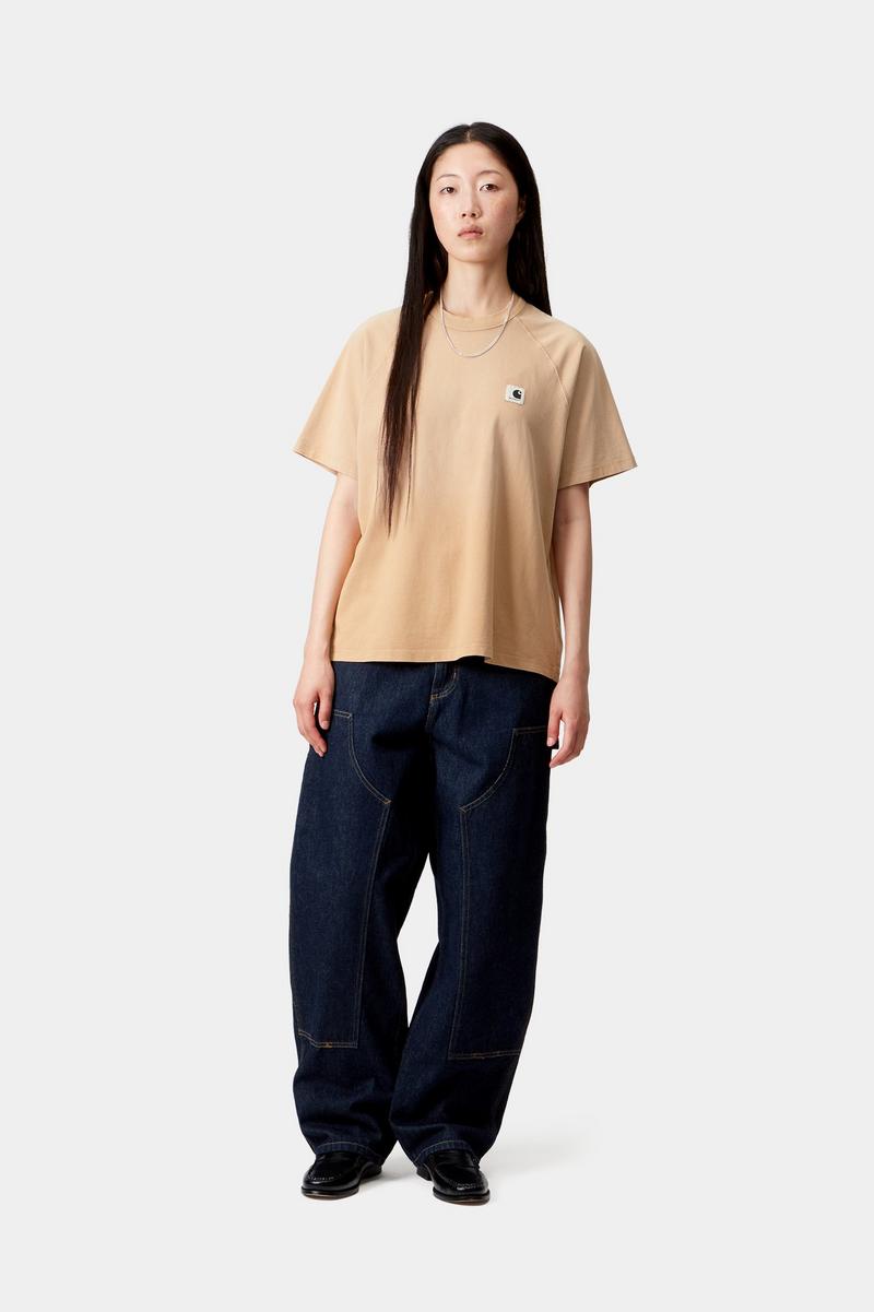 Carhartt S/S Hudson T-Shirt - Dusty H Brown, Kreidewäsche