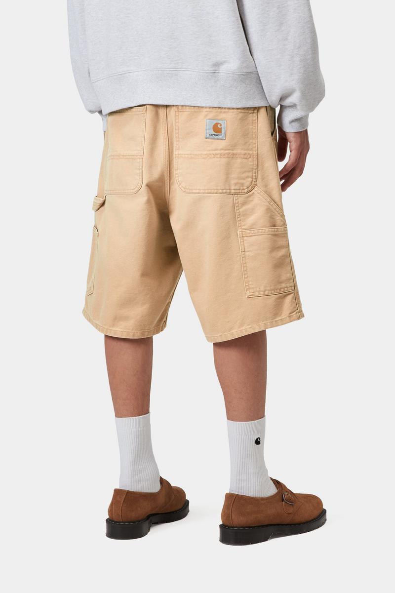 Carhartt Single Knee Short - Dusty H Brown, Steinleinwand