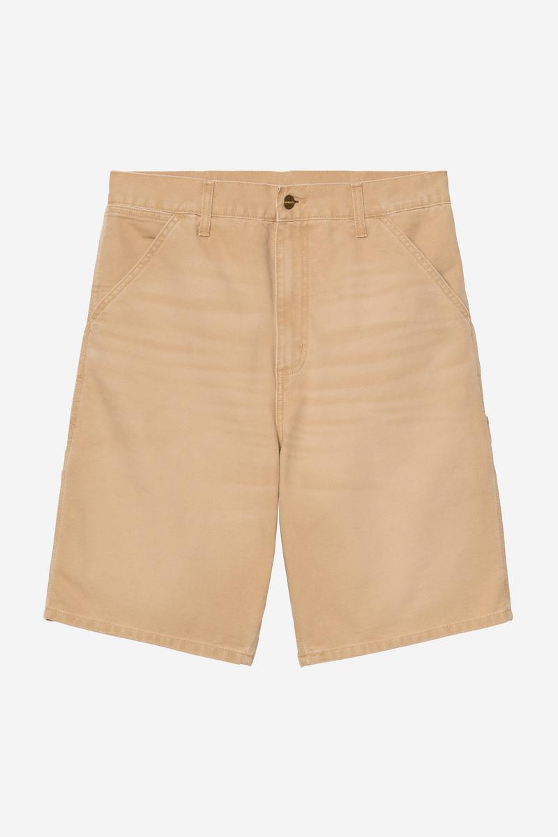 Carhartt Single Knee Short - Dusty H Brown, Steinleinwand