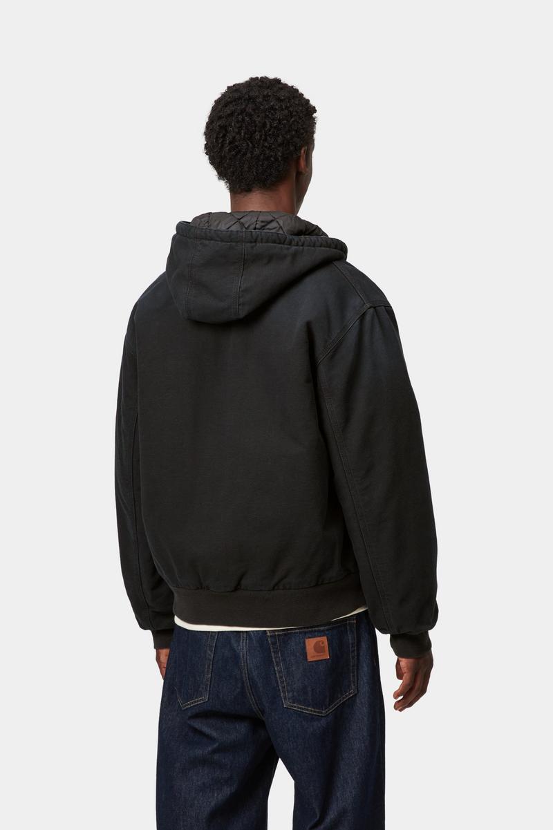 Carhartt OG Active Jacket - Schwarzes, steinernes Canvas