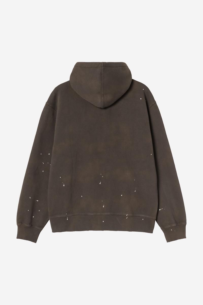 Carhartt Hooded Painter Jacket - Tabak, Zerstörerische Wäsche, Spritzer