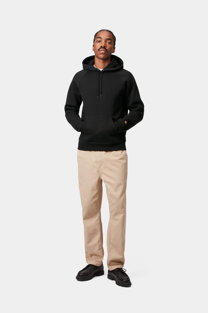 Carhartt Hooded Chase Sweatshirt - Schwarz / Gold