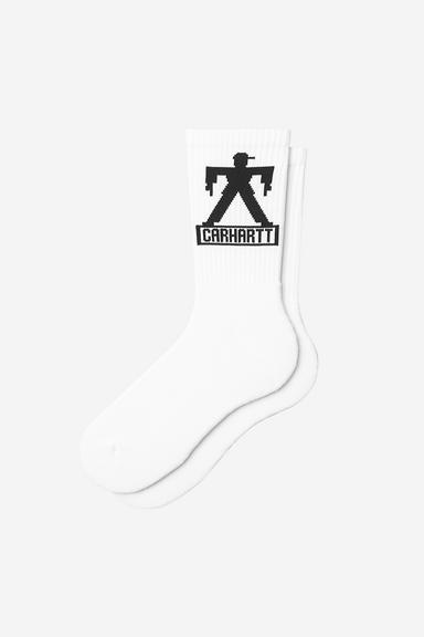 Carhartt Bricky Man Socks - Weiß / Schwarz Carhartt Bricky Man Socks - Weiß / Schwarz