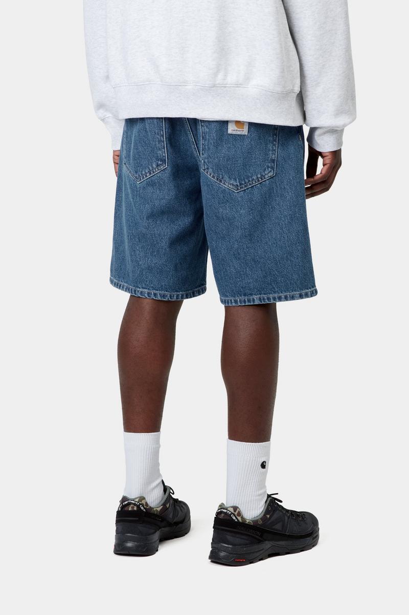 Carhartt Nolan Short - Blau, schwere Steinwaschung