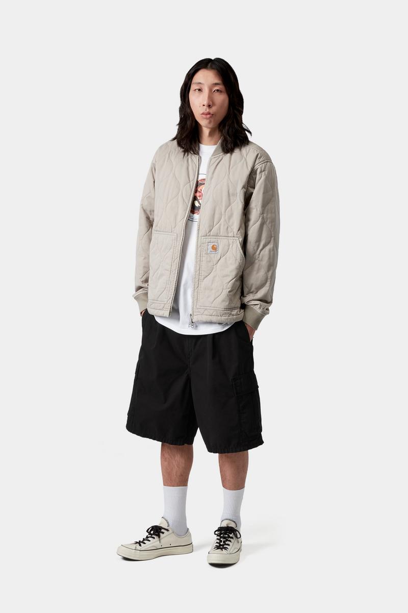 Carhartt Cole Cargo Short - Schwarz, stückgefärbt
