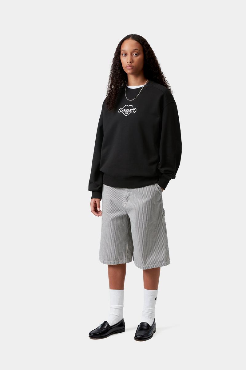 Carhartt Cloud Heart Sweatshirt - Schwarz / Weiß
