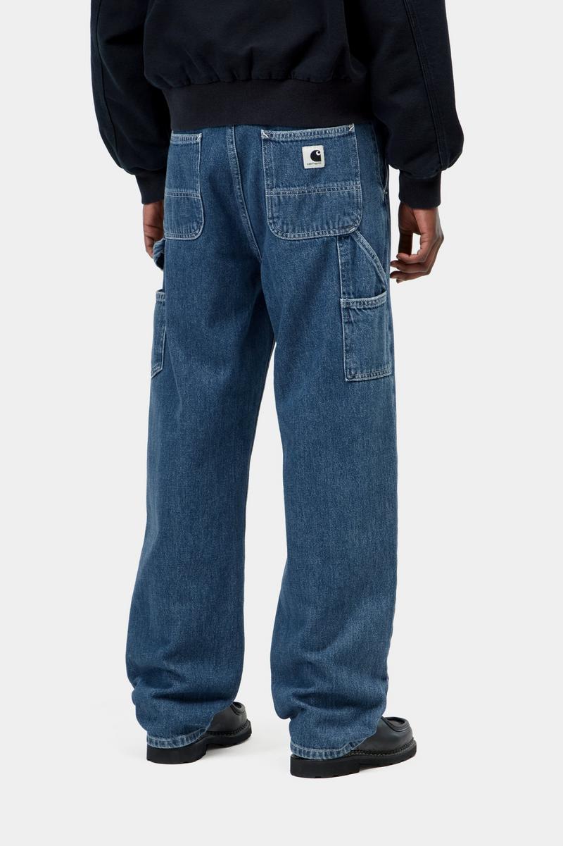 Carhartt Pierce Pant Straight - Blau, Stonewashed