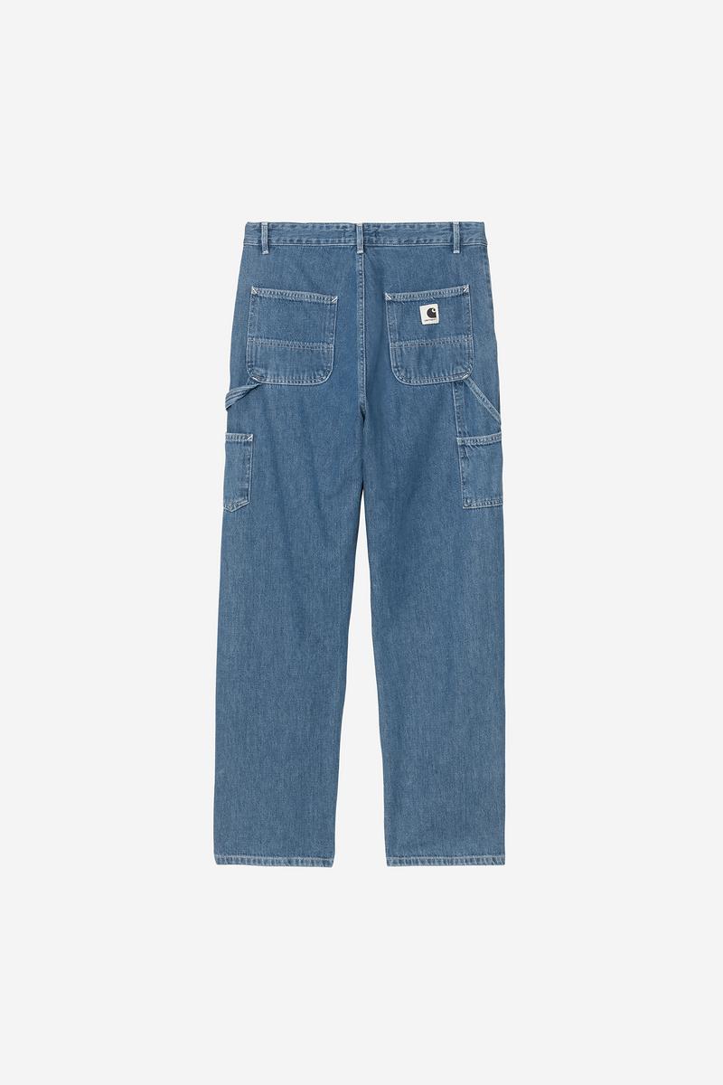 Carhartt Pierce Pant Straight - Blau, Stonewashed