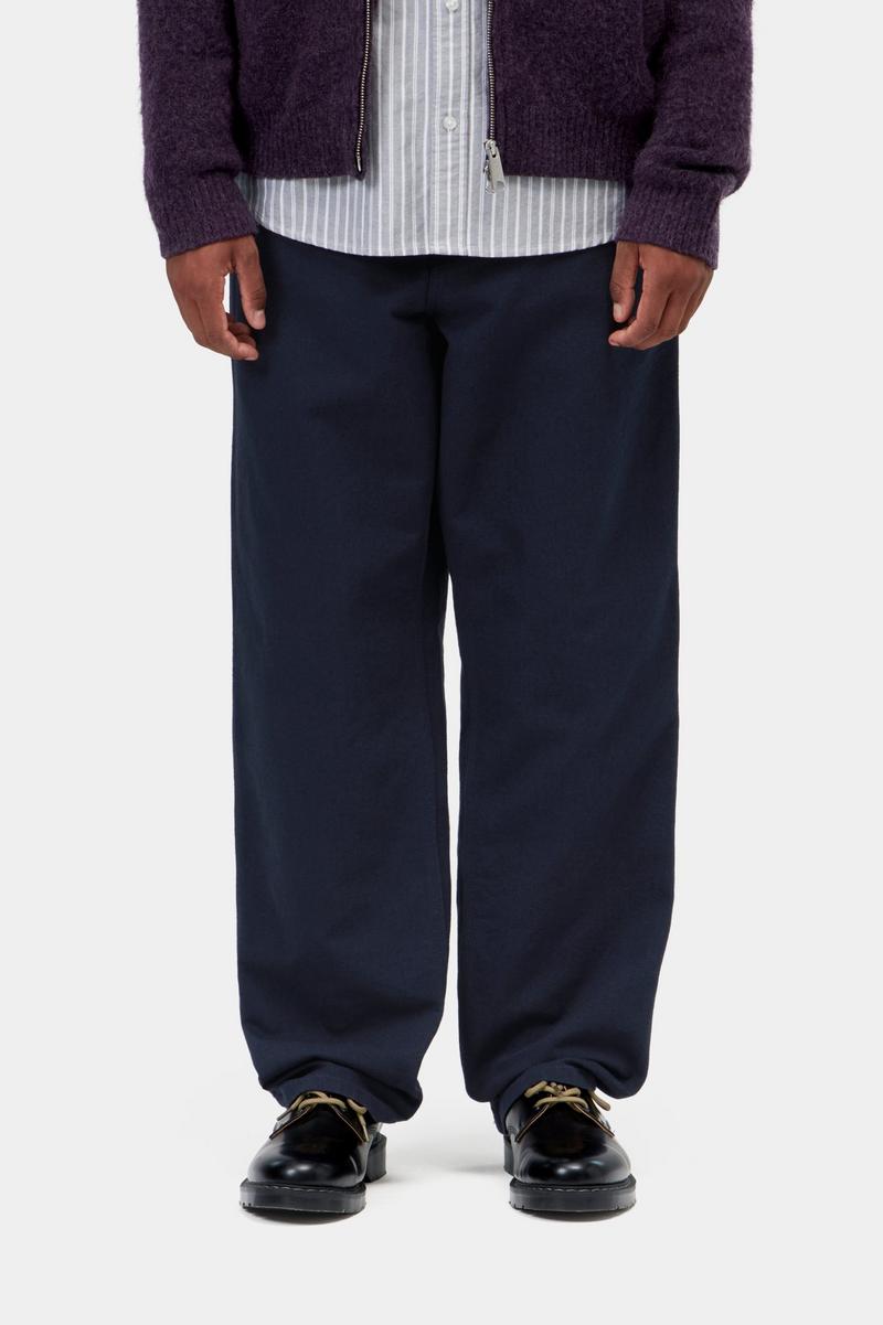 Carhartt Single Knee Pant - Dunkles Marineblau, gespült