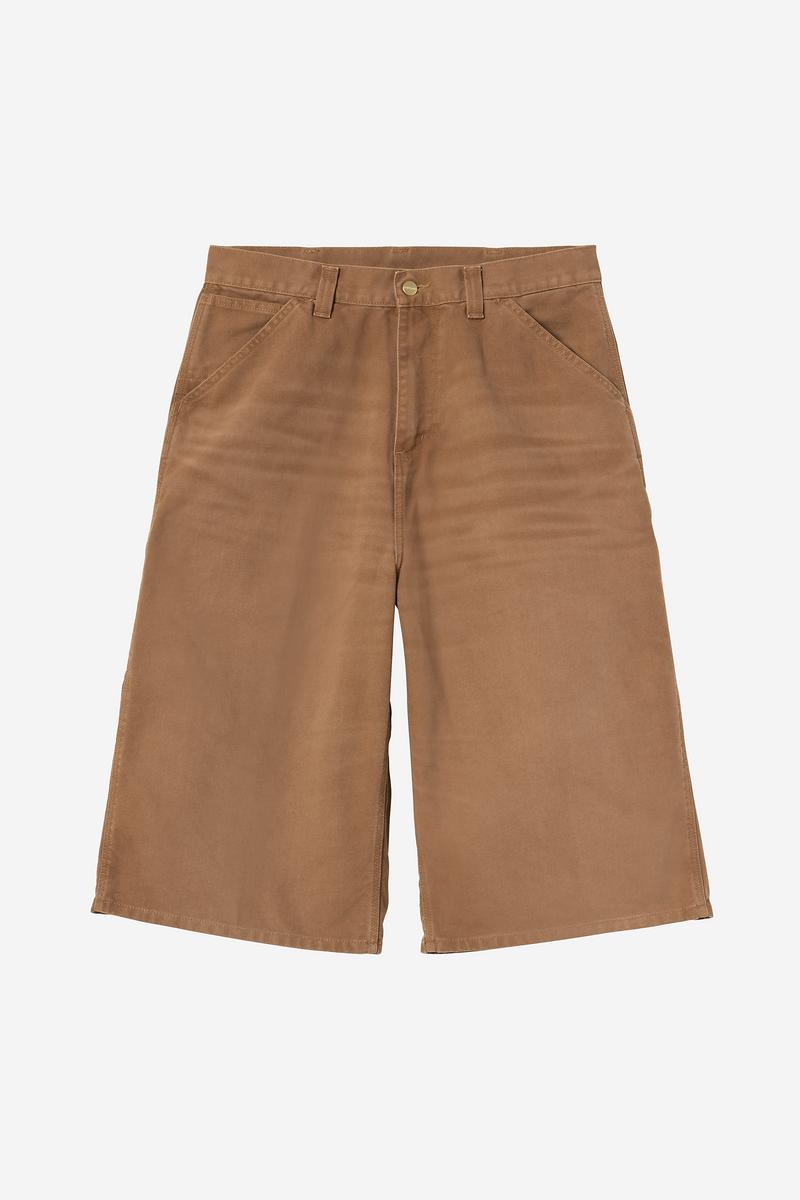 Carhartt OG Single Knee Short (Long) - WIP H Braun, Steinleinwand
