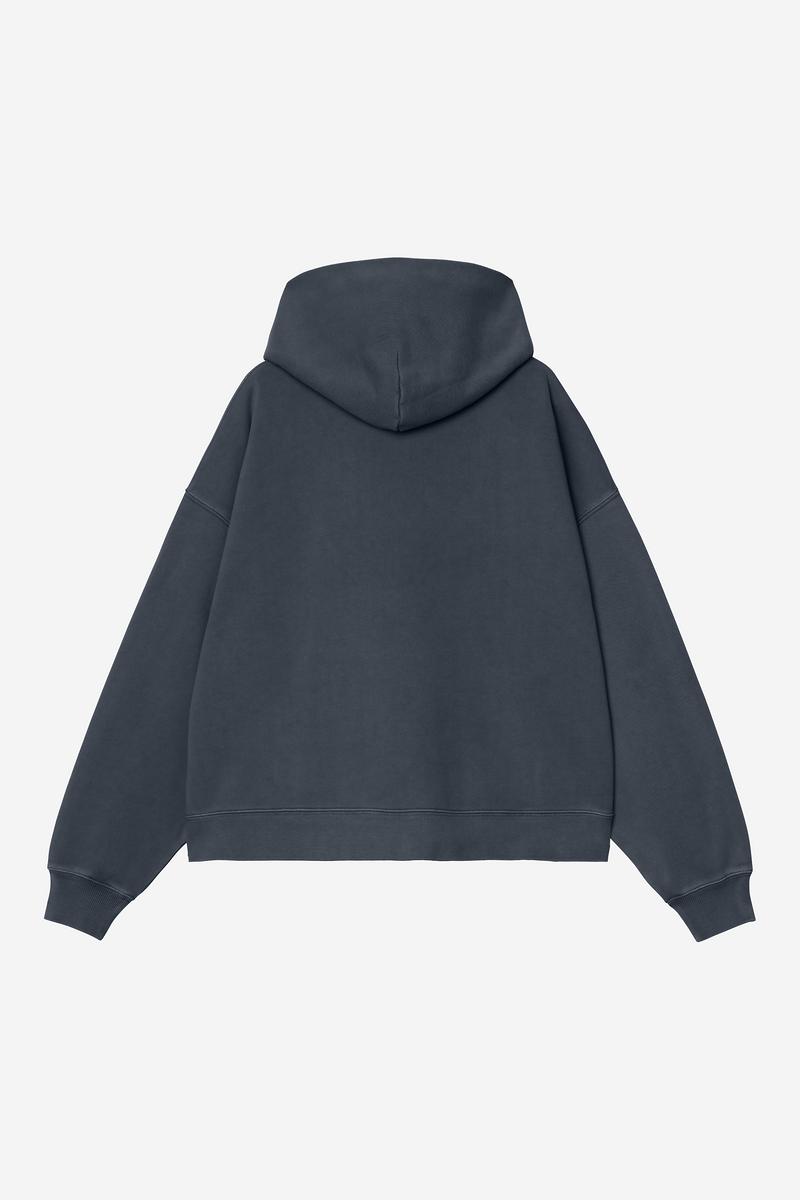 Carhartt Hooded Benton Sweatshirt - Kohlenstoff, stückgefärbt
