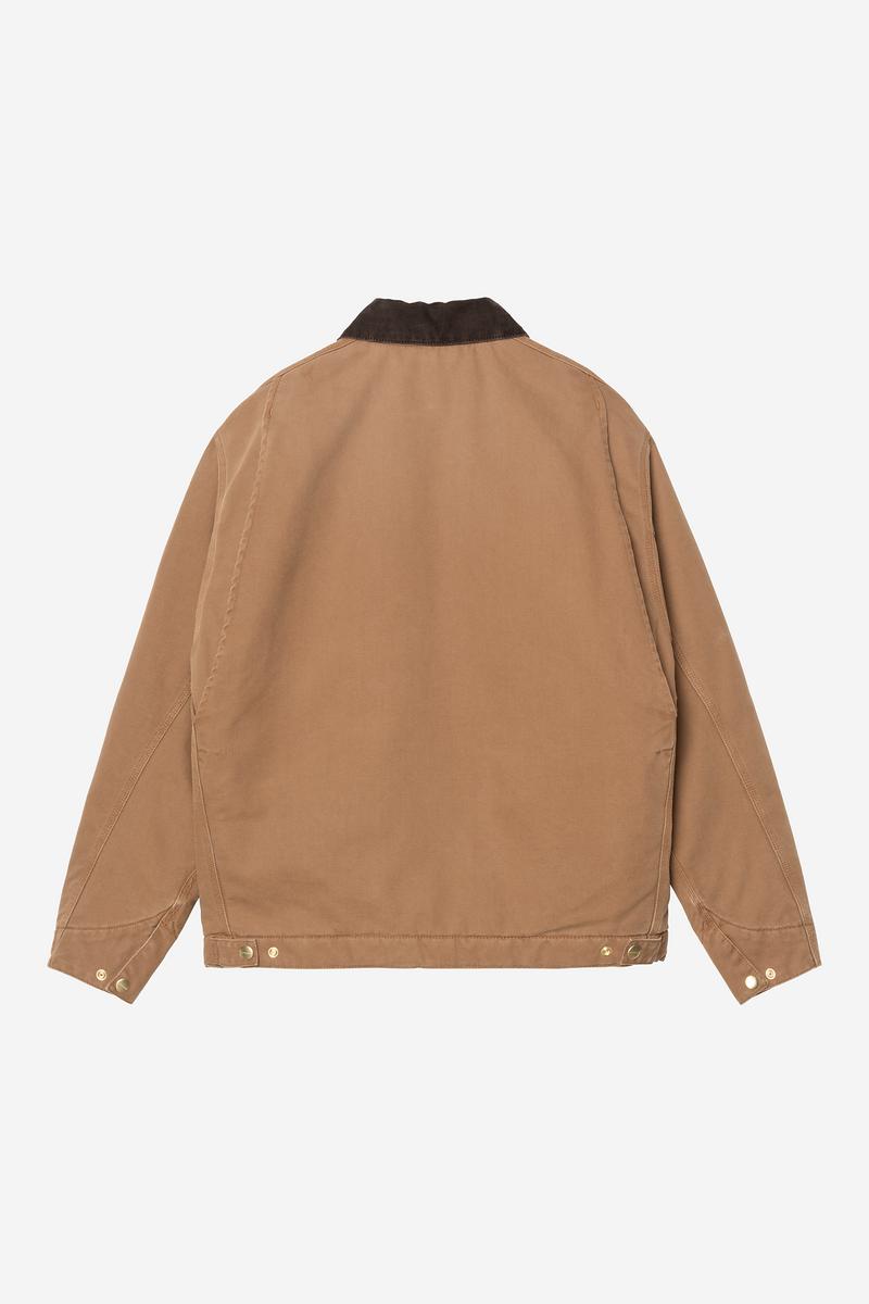 Carhartt OG Detroit Jacket - WIP H Braun / Tabak, Steinleinwand
