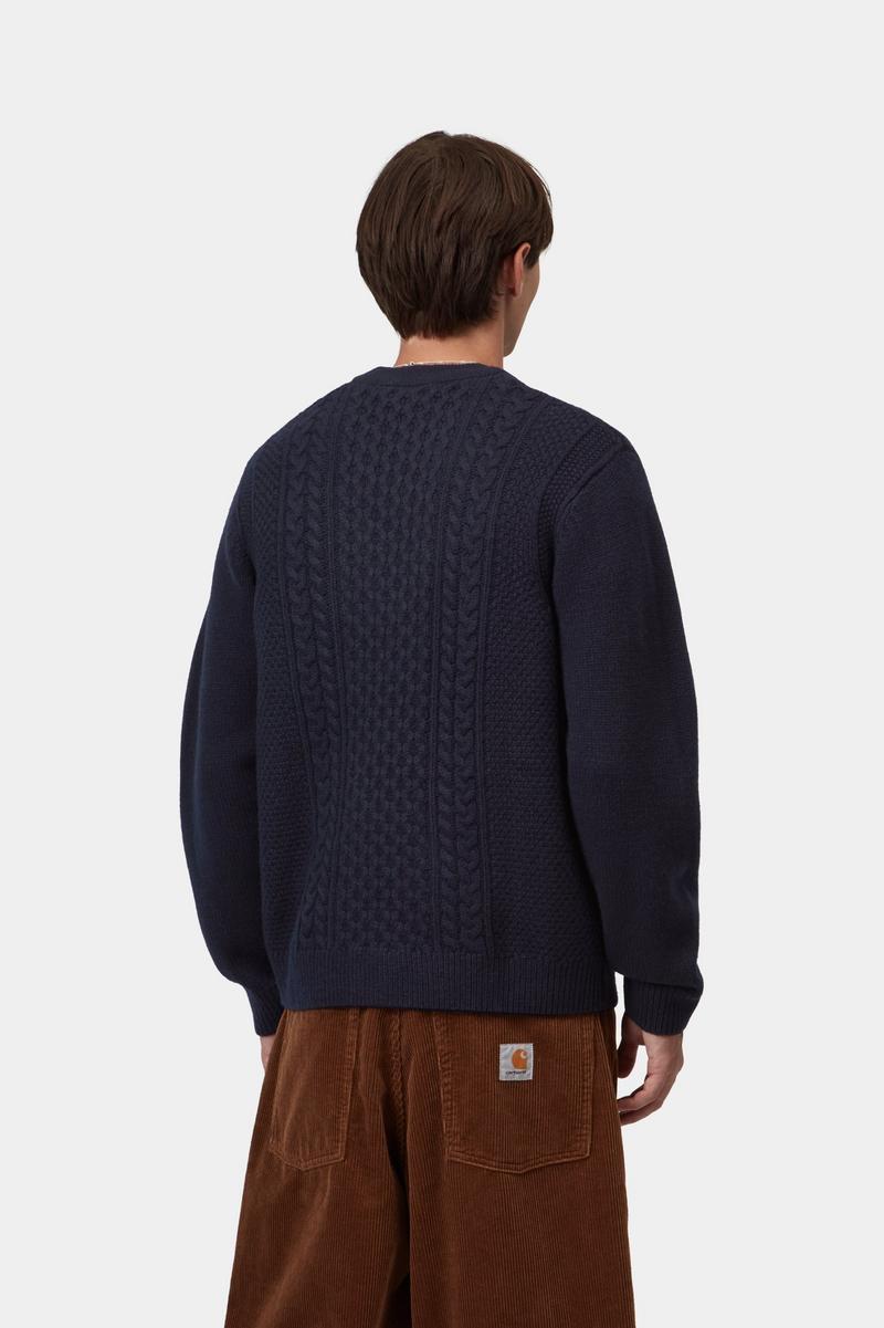 Carhartt Caster Knit Sweater - Dunkles Marineblau