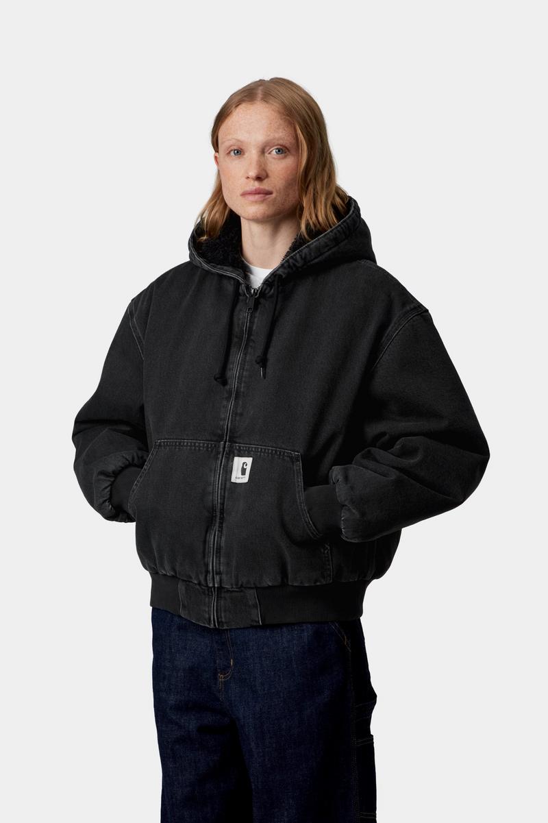 Carhartt OG Active Jacket (Winter) - Schwarz, Stonewashed