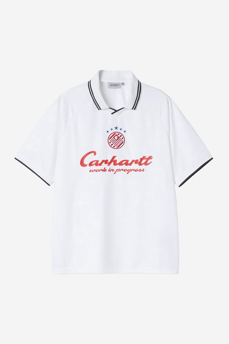 Carhartt S/S Terrace Football T-Shirt - Herzzug-Jacquard, Weiß