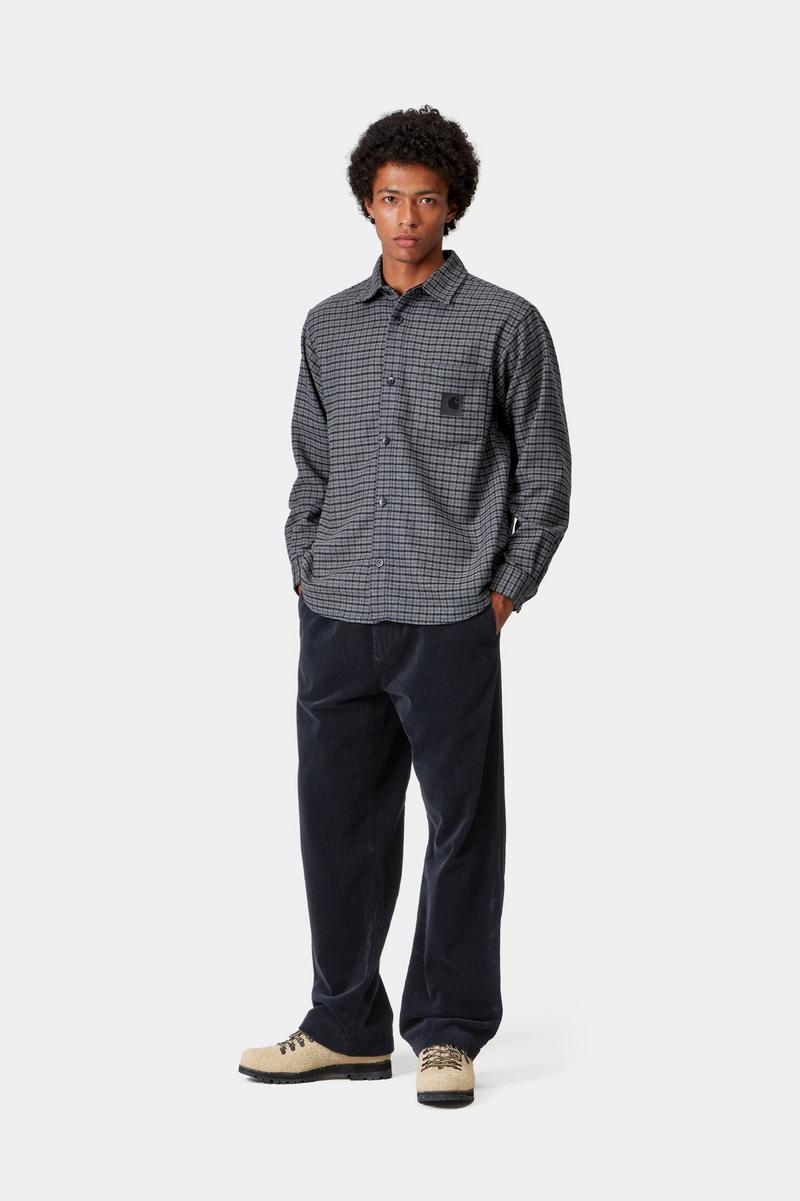 Carhartt Floyde Pant - Dunkles Marineblau, gespült