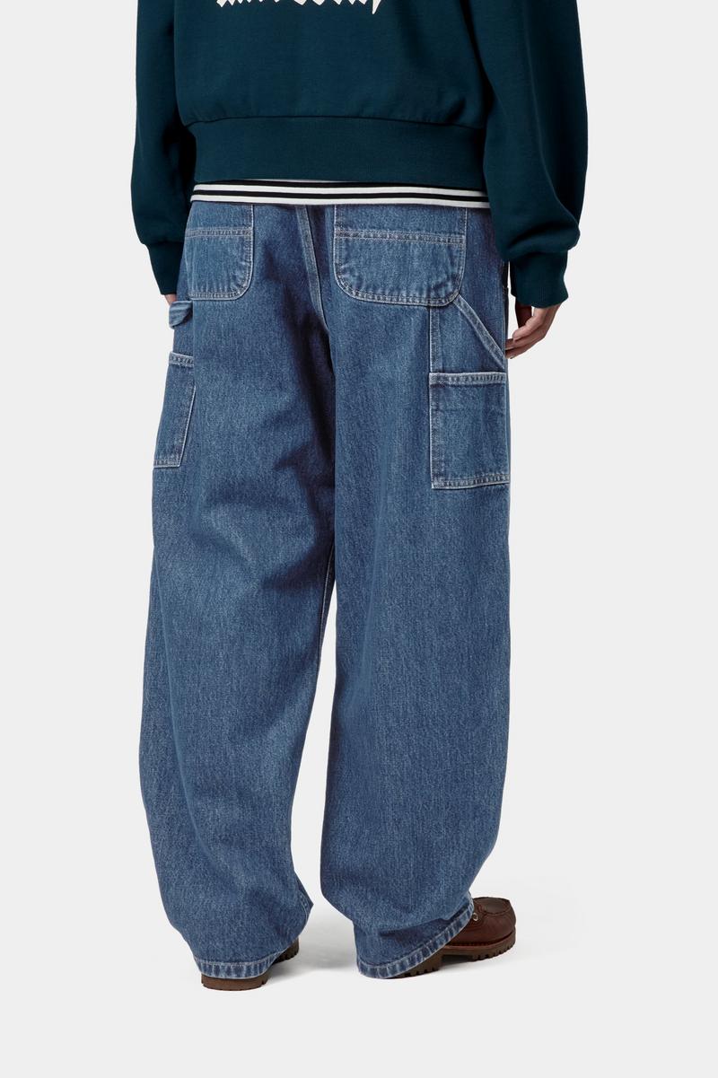 Carhartt Brandon Double Knee Pant - Blau, Stonewashed