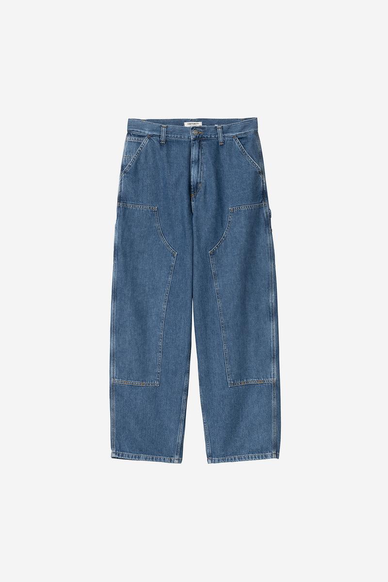 Carhartt Brandon Double Knee Pant - Blau, Stonewashed