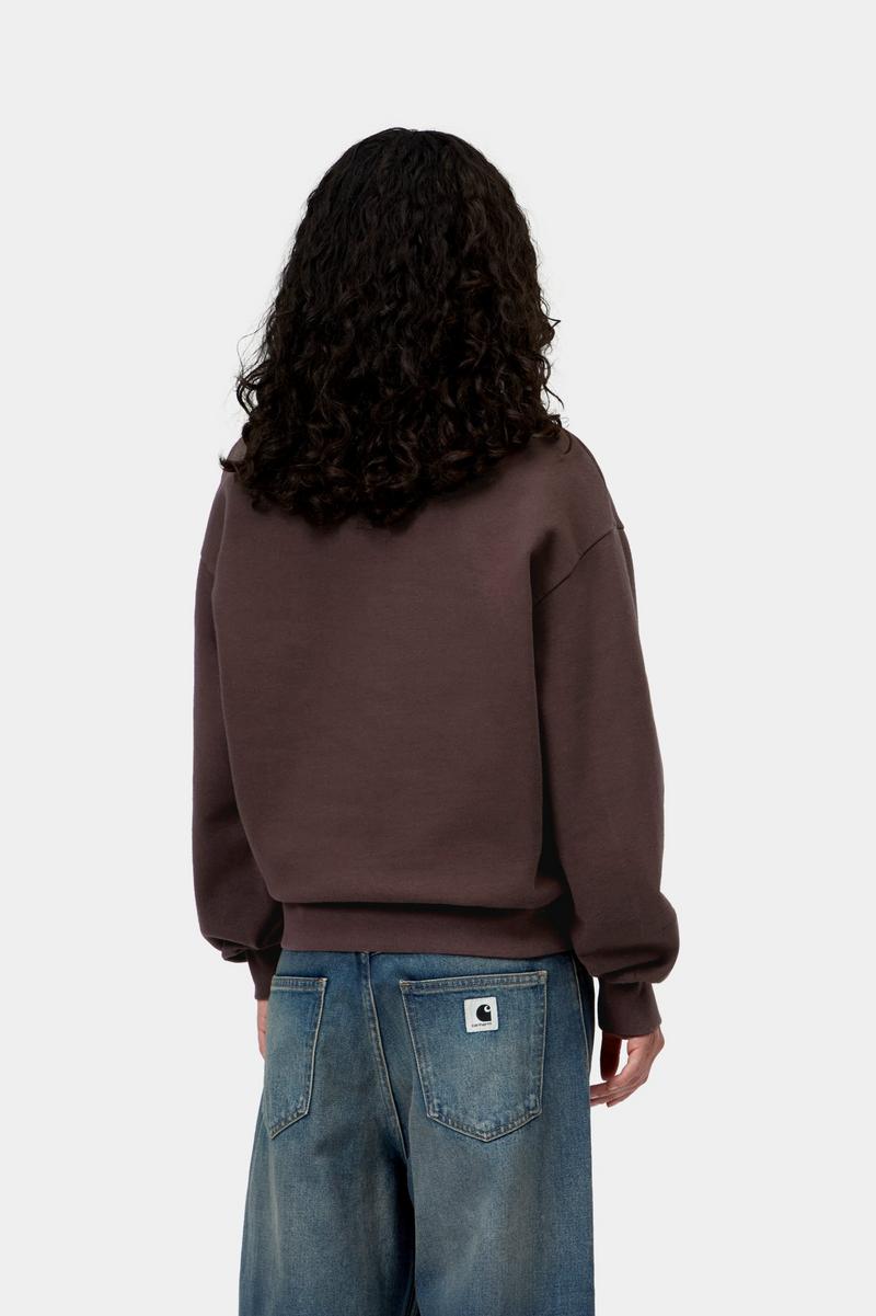 Carhartt Casey High Neck Sweatshirt - Palisander / Silber