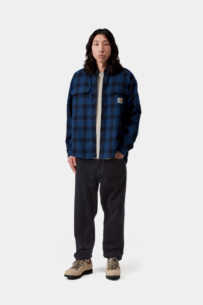 Carhartt Newel Pant - Dunkles Marineblau, gespült
