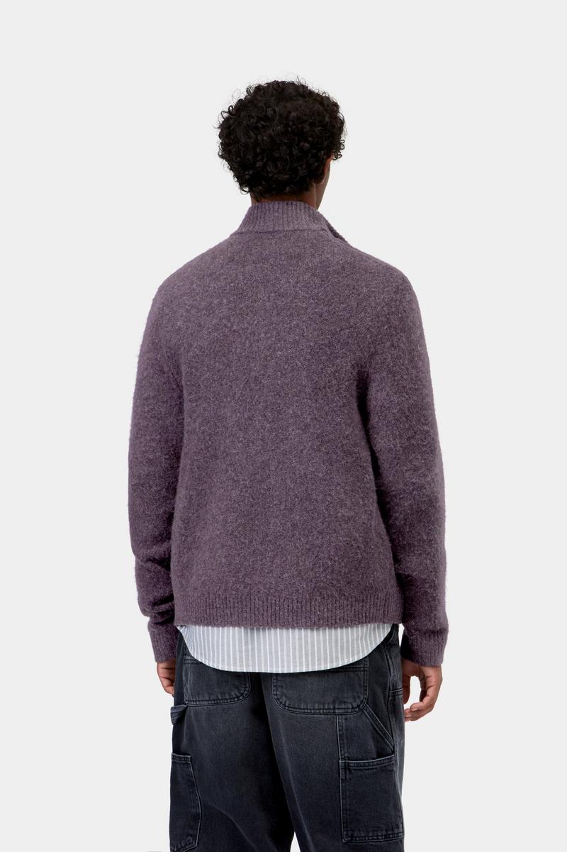 Carhartt Curtis Sweater Jacket - Tangled Shady Purple