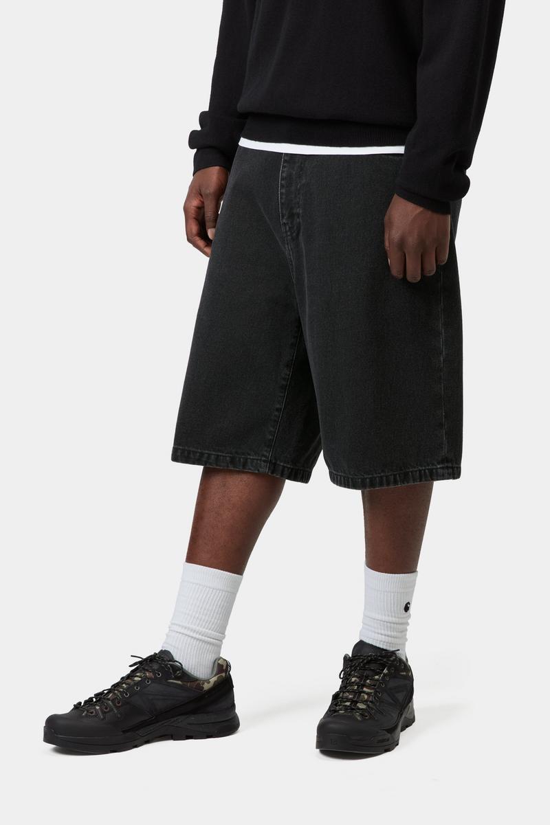 Carhartt Landon Short - Schwarz, Stonewashed