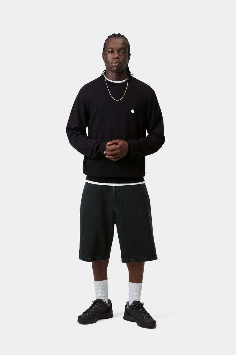 Carhartt Landon Short - Schwarz, Stonewashed