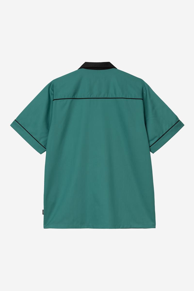 Carhartt S/S Bowl Shirt - Saguaro / Schwarz