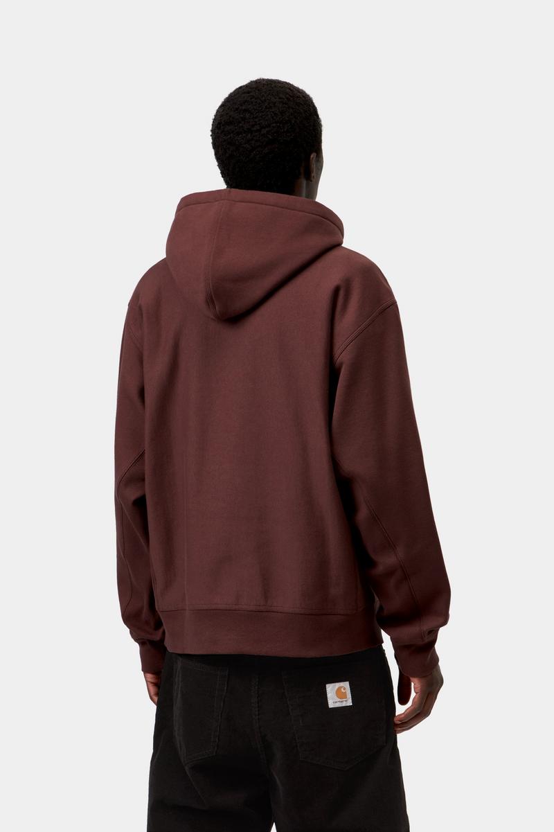 Carhartt Hooded American Script Sweatshirt - Amarone