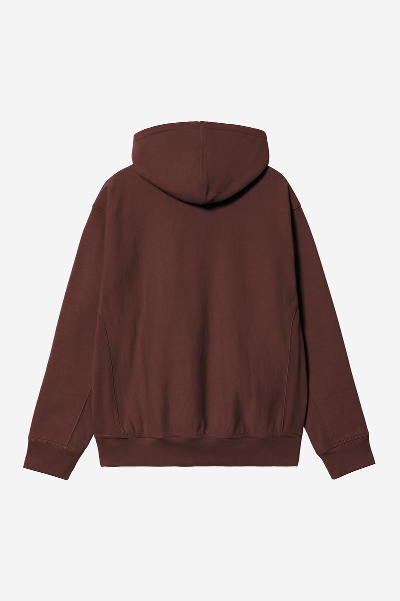 Carhartt Hooded American Script Sweatshirt - Amarone