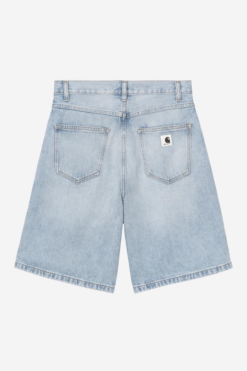 Carhartt Brandon Short - Blau, stark abgenutzt, gebleicht