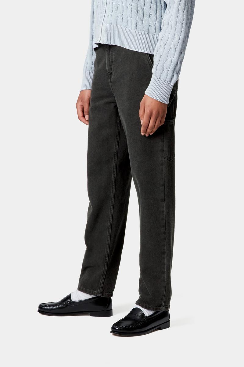Carhartt Pierce Pant - Schwarz, Stonewashed