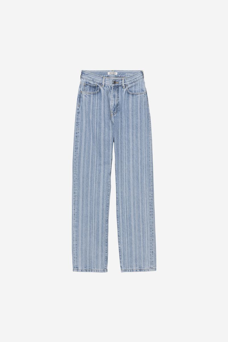 Carhartt Rylan Pant - Rylan Stripe, Blau, Stein gebleicht
