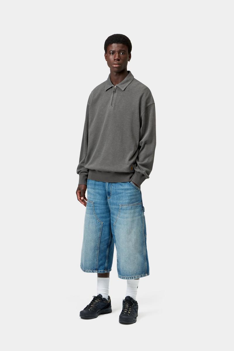 Carhartt Harper Polo - Schwarz, stückgefärbt