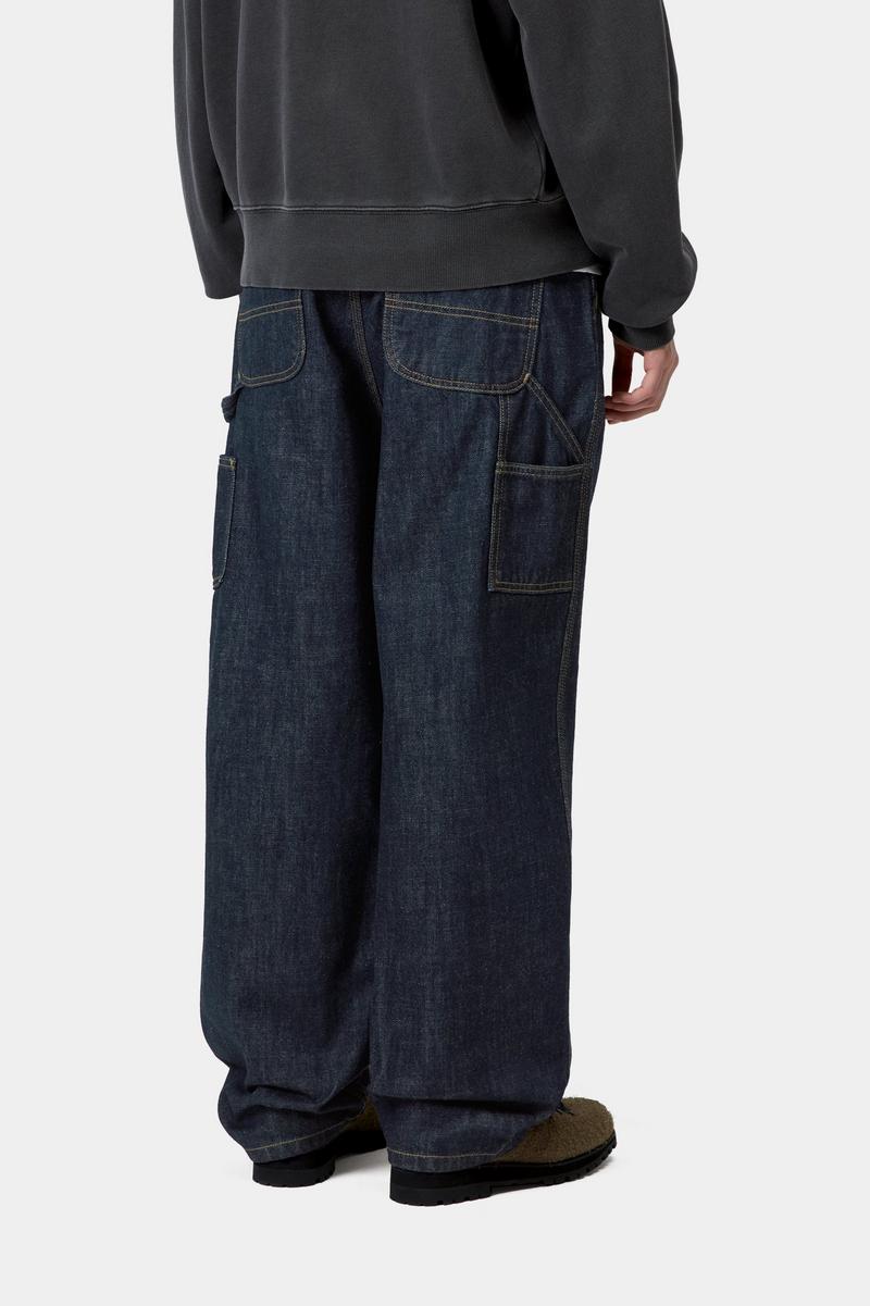 Carhartt Brandon Single Knee Pant - Blau, gespült