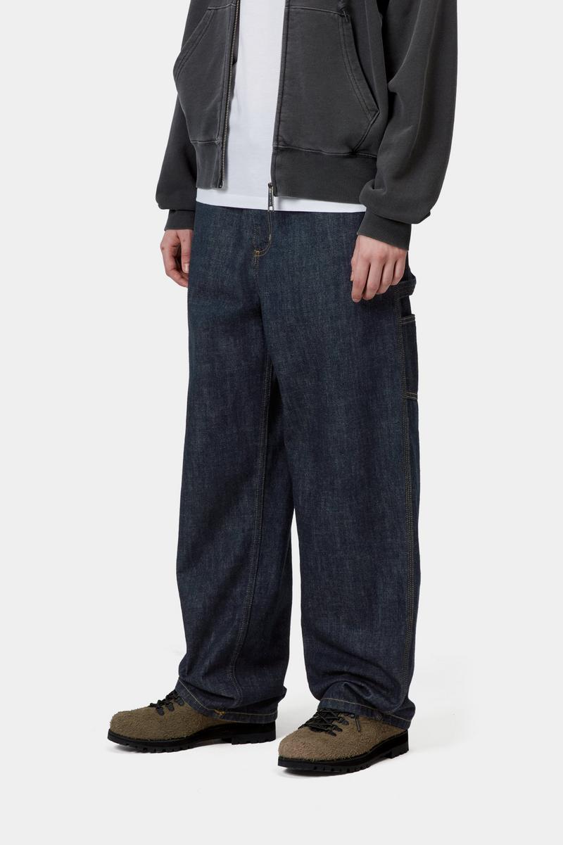 Carhartt Brandon Single Knee Pant - Blau, gespült