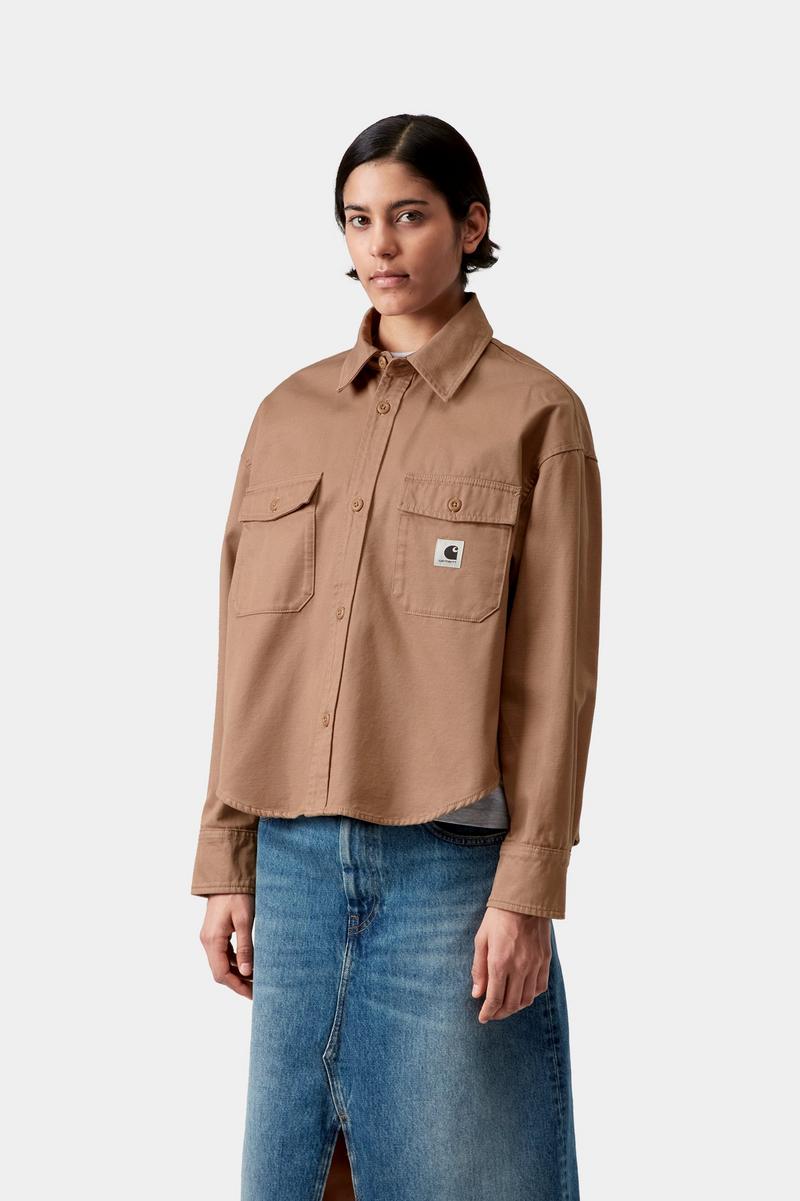 Carhartt Kelly Shirt Jac - Erdnuss, abgespült
