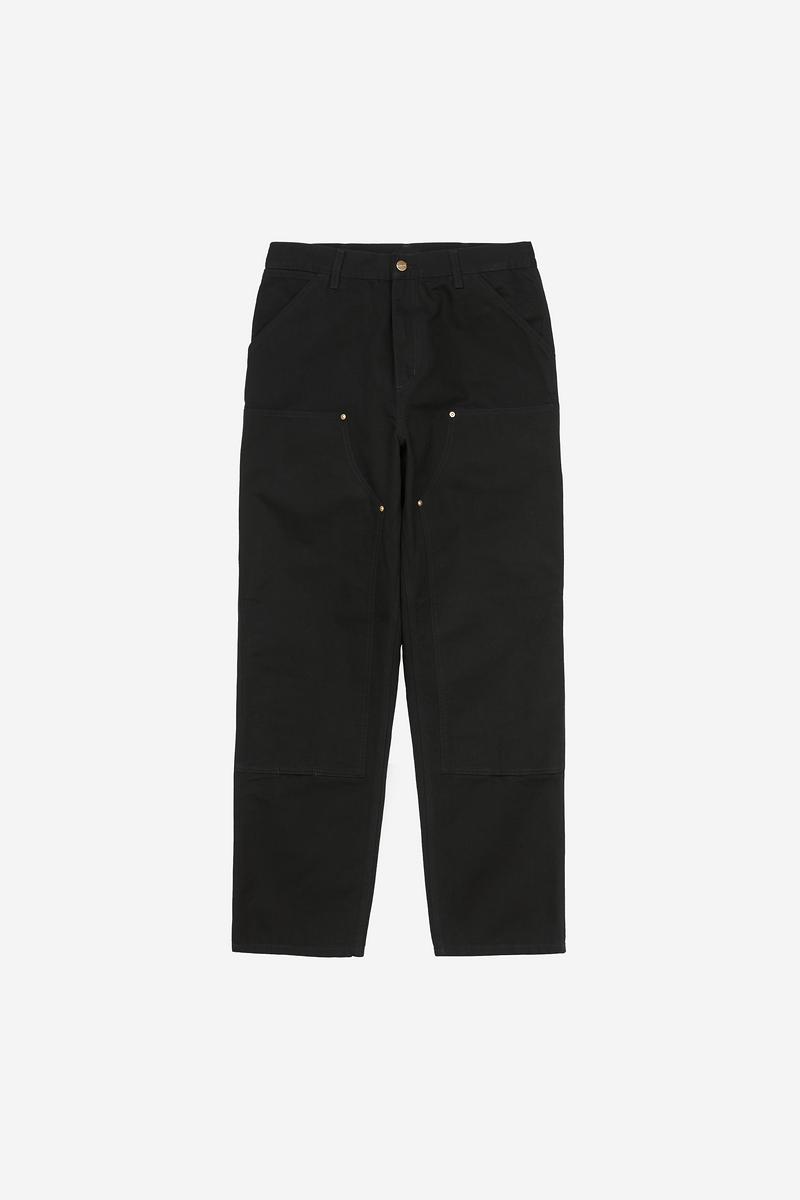 Carhartt Double Knee Pant - Schwarz, gespült