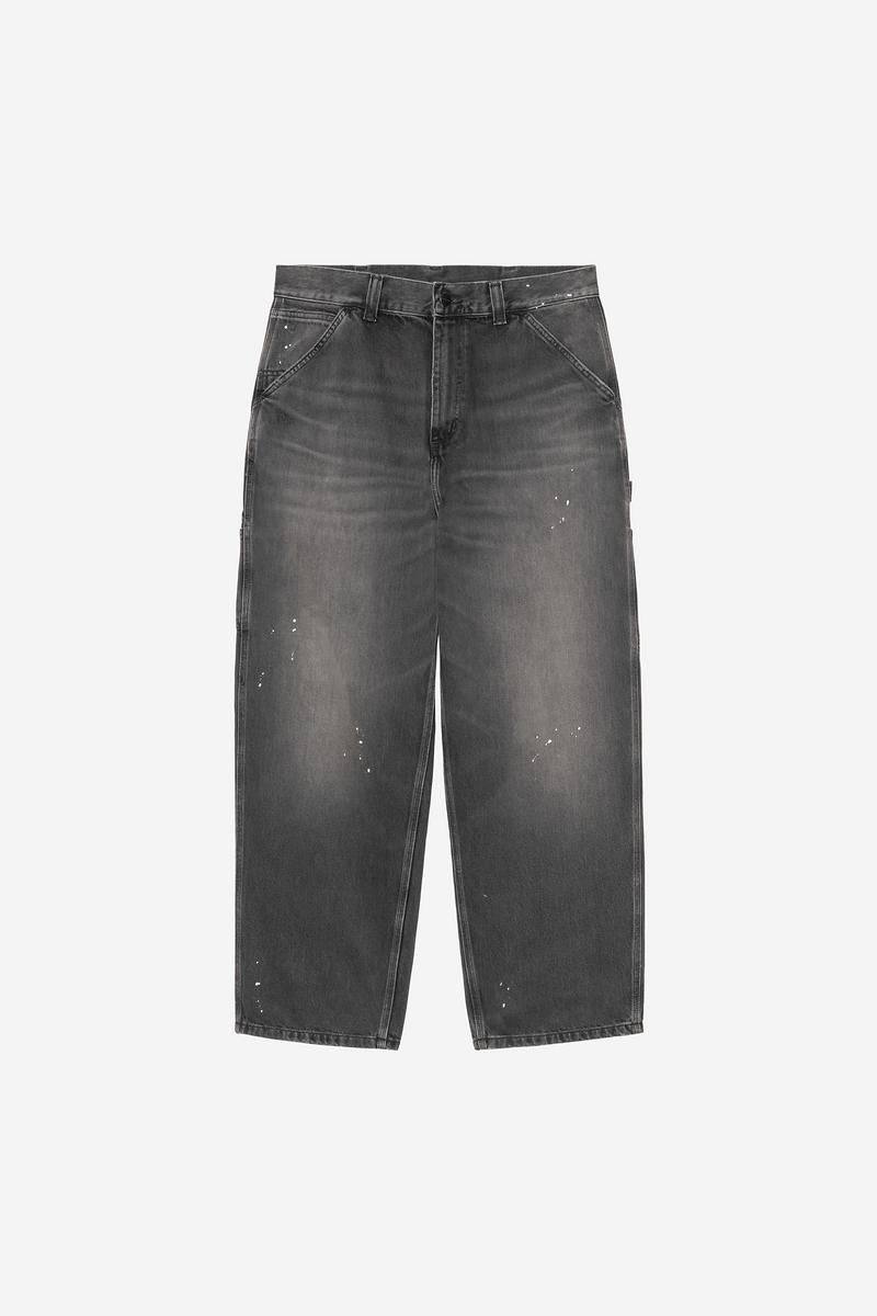 Carhartt OG Single Knee Pant - Schwarz, Destroy Wash, Splatter