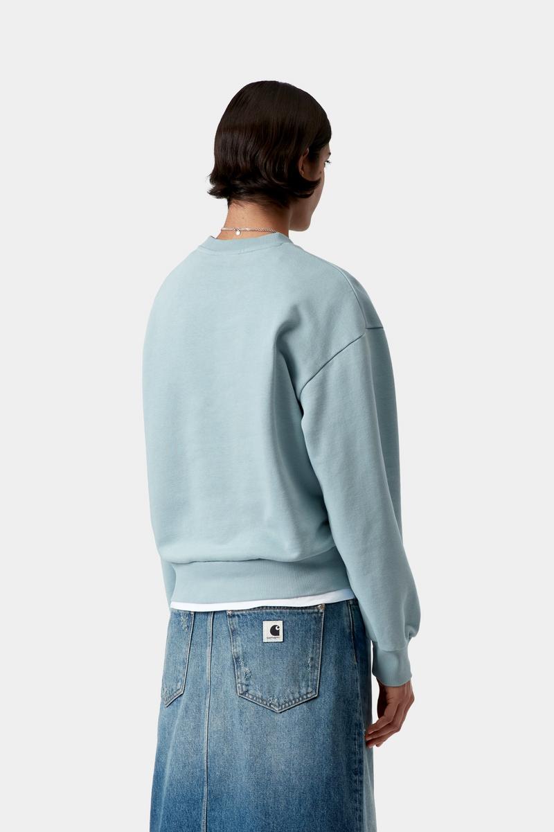 Carhartt Casey Sweatshirt - Turmalin / Silber