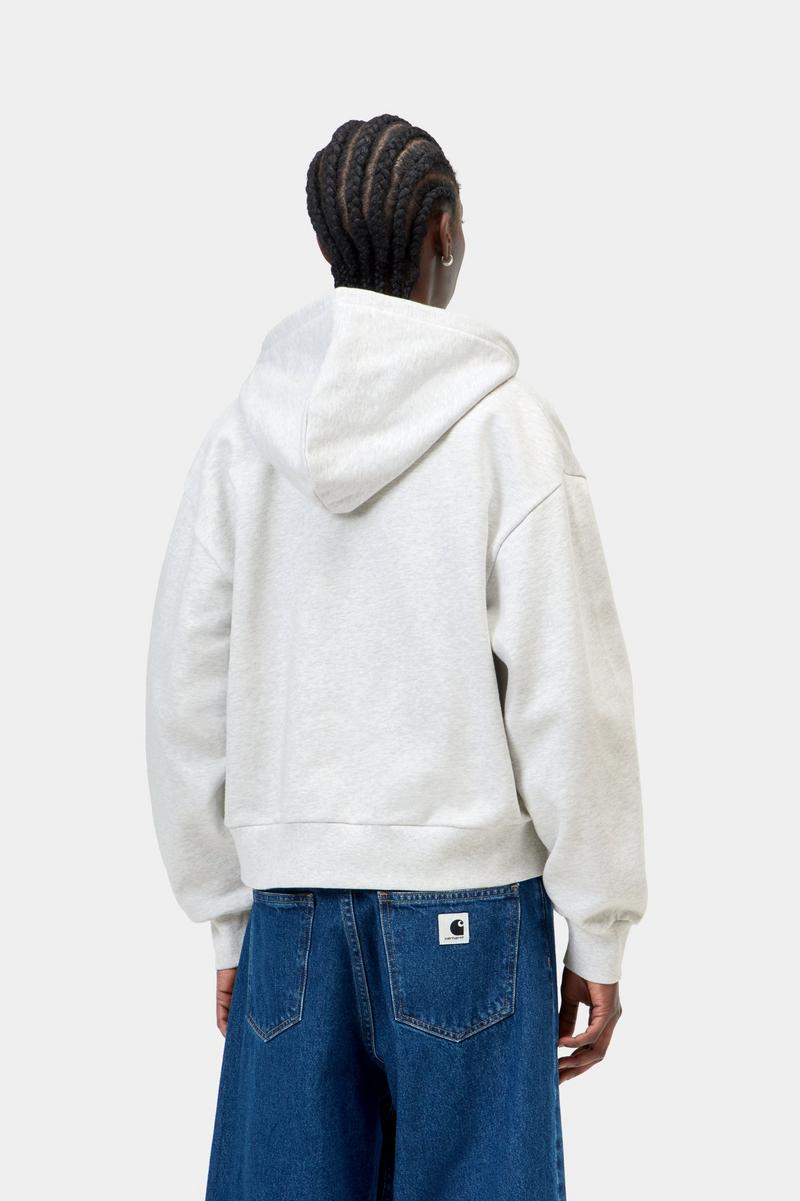 Carhartt Hooded Casey Jacket - Aschenheide / Silber